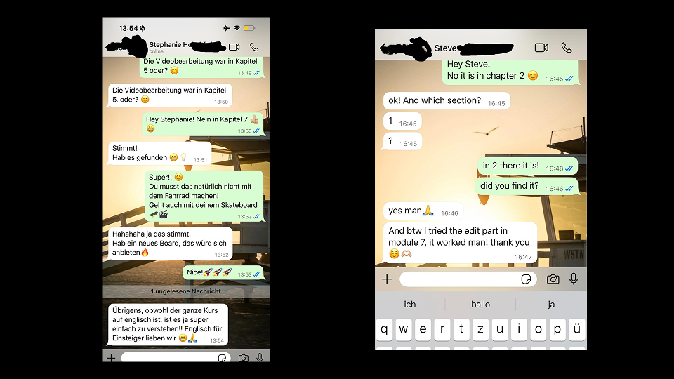 Student testimonial 1