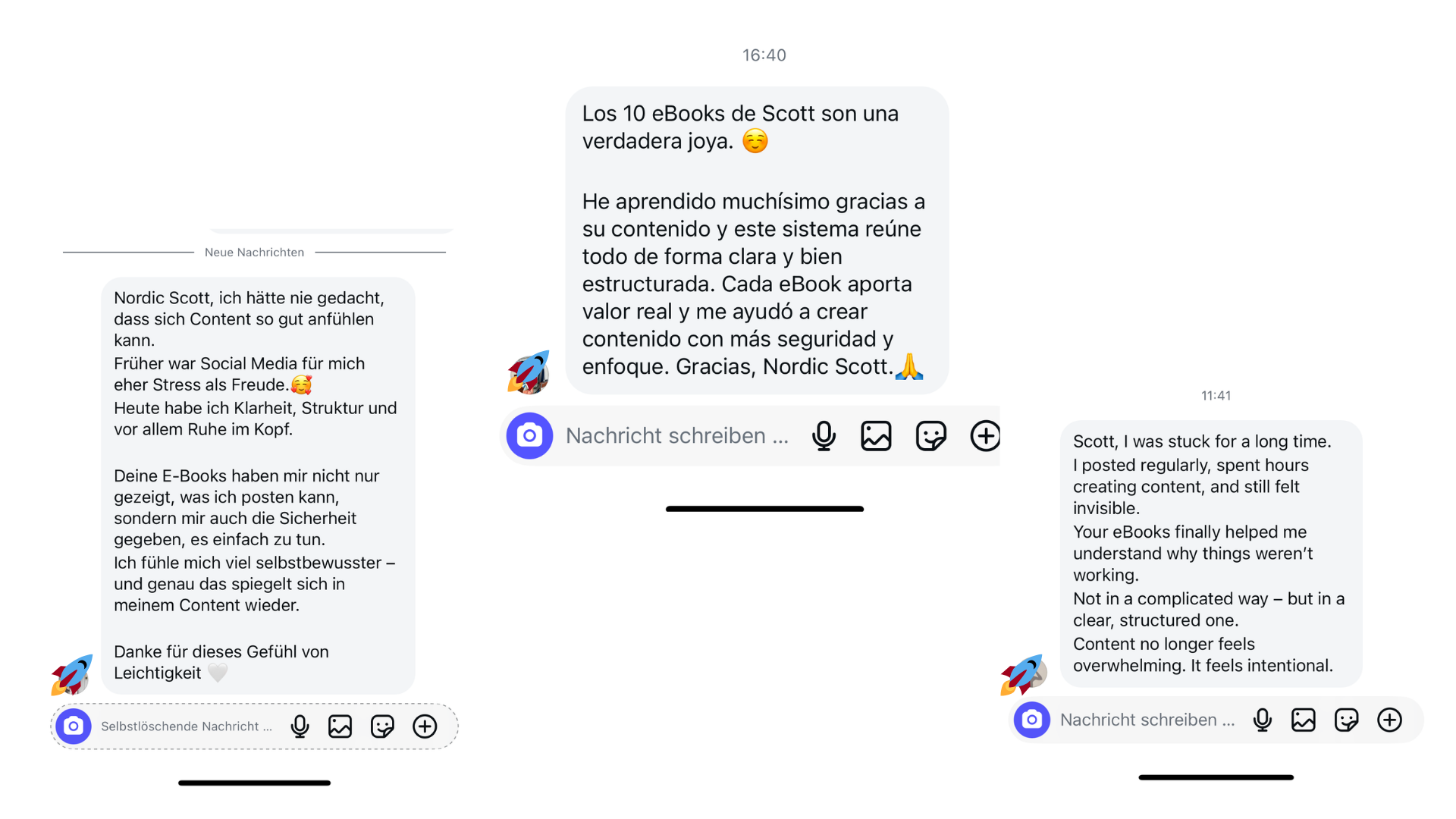 Chat testimonial 1